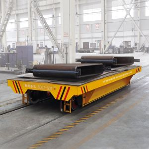 10Ton Heavy Duty Rail Transfer Cart with 8h Runtime for Industrial Material