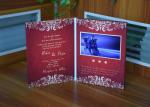 A4 Size Video Greeting Card Wedding Convenient With USB Cable