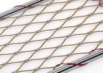 Flexible Diamond 7 × 7 Stainless Steel Ferrule Rope Mesh Fence For Safety Net