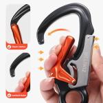Aluminum 35KN Auto Mountain Climbing Swivel Clip Snap Safety Hook Clip Hook