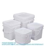 5 To 25 Liter Square Plastic Buckets Rectangular Buckets With Lid And Handle