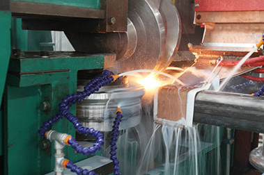Blue Carbon Steel Pipe Machine 150 * 150mm Pipe Adjustable Square Tube Mill