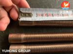 Low Fin Tube ASME SB111 C70600 Copper Nickel Alloy Base Tube