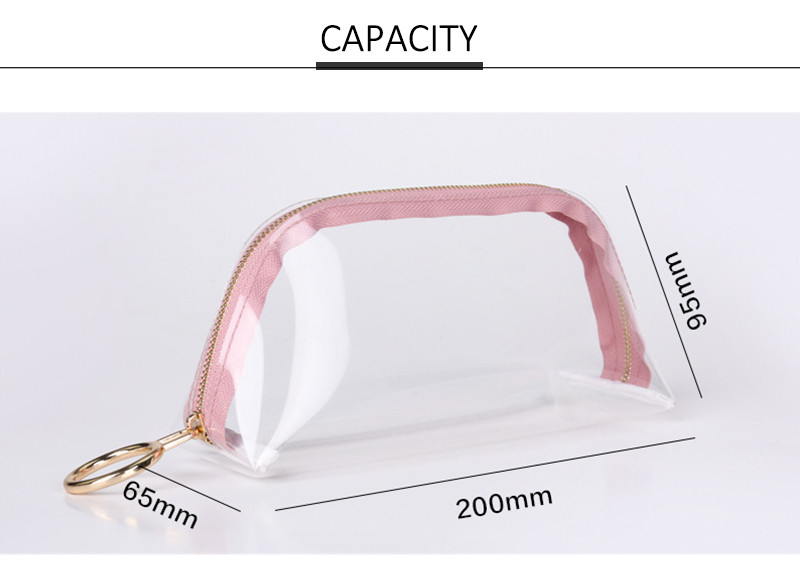 Transparent Travel Waterproof Wash PVC Cosmetic Bag