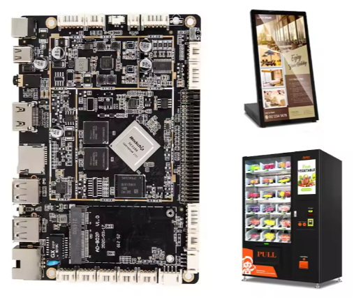 China Smart Vending Machine Control Board Quad Core RK3288 Custom Android Pcb Board with POE RS232 Uart factory