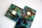 Holographic Paper Eyeshadow Packaging DIAM 27MM With Elastic Band Closure