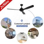 1stshine Ceiling Fan with 5 Speed Remote Control Standard Wind Black Metal