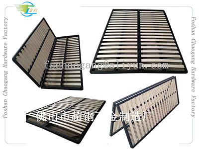 Foldable Metal Slatted Bed Base , Adjustable Bed Frame All Size Available