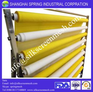 China 43t mesh for screen printing/monofilament polyester screen fabric Yellow / White / Black / Orange factory