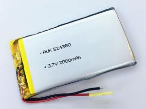 China 500 Cycles Custom LiPo Battery 3.7V 2000mAh Overcharge Protection factory