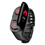 0.96 Inch TFT 2 In 1 Smart Band Blood Pressure Dual Earphone M1 Smart Watch