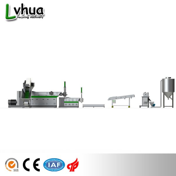 China Wet Film Plastic Recycling Equipment Pelletizing Line Power Saving Industrial factory