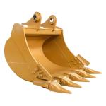Strength Excavator General Purpose Bucket 0.8cbm Capacity 600kg Weight Black /