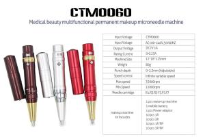 China Medical Beauty Permanent Make Up Microneedle Machine 4 Colors Available factory
