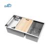 Buy cheap double bowl handmade house kitchen sinks quality control procedure stainless from wholesalers