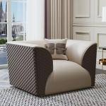 Luxury Modern Leather Sofa Set Couch Living Room Sofa Hotel Villa