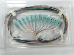 IEC 12 Color 0.9mm LC Fiber Pigtail Multi Mode LSZH PVC OM3