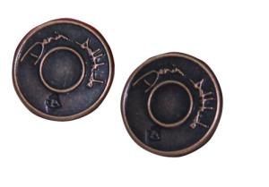 China 3D Custom Clothing Buttons Personized Logo Antique Brass Embossed Logo factory