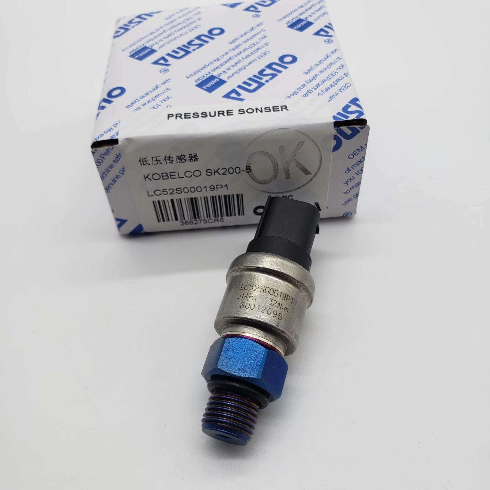 OUSIMSA Excavator Parts LC52S00019P1 Low Pressure Sensor For Excavator Kobelco SK200-8