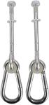 Outdoor Carbon Steel Swing Hanger Hook With Long Screw Carabiner Hook Swing