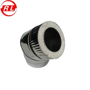 China SS304 30 Degree Triple Wall Stove Chimney Pipe Elbow factory