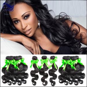 China Virgin Indian Hair Extensions / 8A Virgin Hair Body Wave Human Hair factory