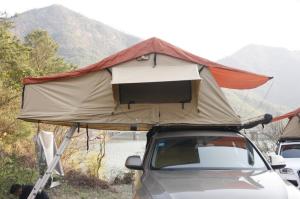China Waterproof 4x4 Roof Top Tent Car Extension Tent With 6 Cm Thickness Mattress factory