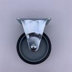 Grey TPR Tread Plain Bearing Rigid Plate Caster 1.5 Inch