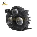 Plastic Devil Eyes Owl Shape 80V White Yellow Dual Color Motorcycle Headlight