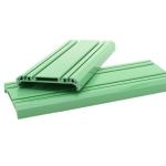 Green UPVC Trim Plastic Profile Extrusion Customized PVC Plastic Extrusion