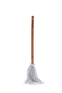 China Dish Mops Cotton Fiber Head Natural wood Handle for Cooking or Cleaning factory