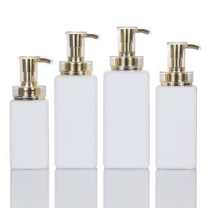 China Biodegradable 300ml 400ml 500ml Square Airless Luxury Cosmetic Empty Packaging Plastic Shampoo Bottle factory