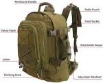 Expandable 60l Tactical Military Camping Backpack Oxford Material