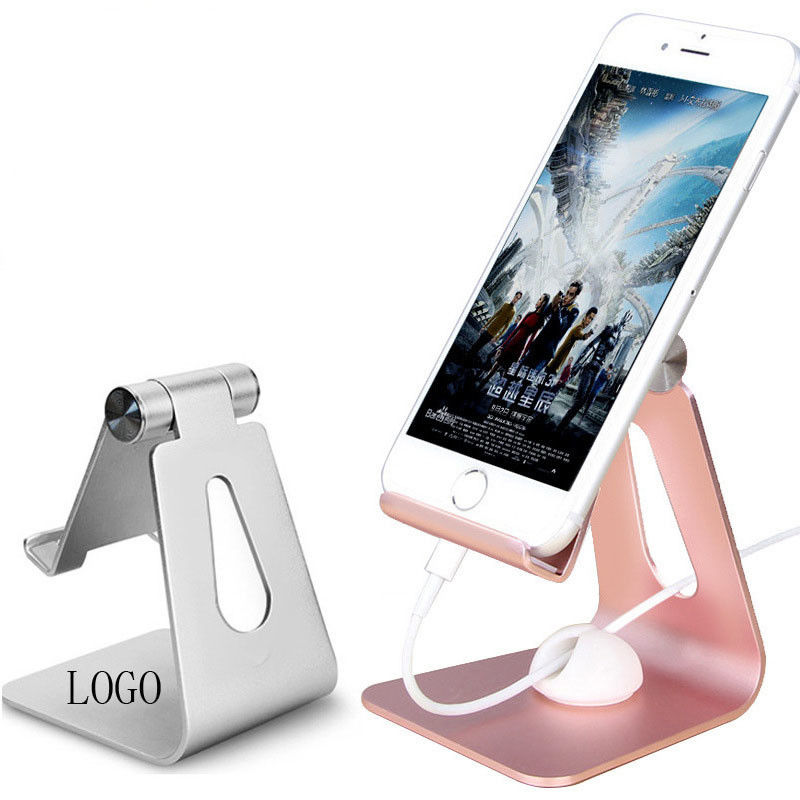 Aluminum mobile phone bracket swivel shaft adjustable universal metal desktop bracket 80*74*100mm