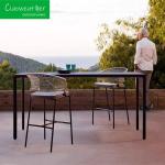 Outdoor Garden Aluminum Frame Rattan Bar Stool Chair for Hotel Courtyard Patio