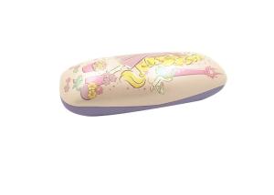 China Fairy Tale Leather Pink Kids Eyeglass Case With Hot-Stamped Logo factory
