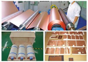 China Matt Treated Red Thin Copper Foil Low Profile Good Folding Endurance factory