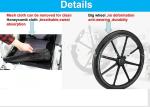 Patient Lightweight Foldable Wheelchair OEM Ultra Lightweight Folding Electric