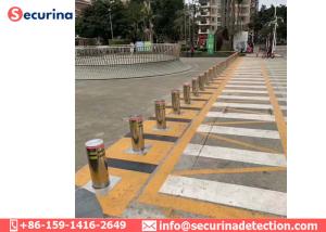 China 304 Stainless Steel Hydraulic Automatic Parking Rising Bollards Car Park Security Bollards factory