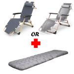 Foldable Portable Chaise Lounge Chair for Outdoor Beach Patio Garden Camping