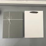 Silk Bowknot Cardboard Paper Gift Box Packaging For Gift Wrapping Custom