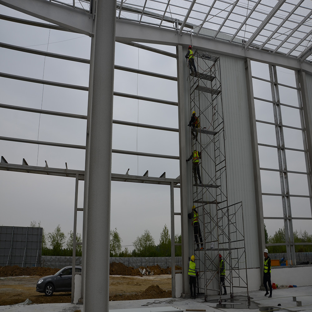 Aluminum Alloy Windows Eco-friendly Design Perfect Combination Fabricated Steel Building