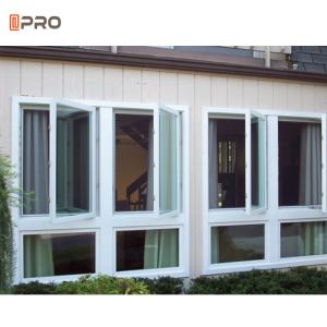 China Double Glass Aluminum Casement Windows With Screen Acoustic Insulation factory