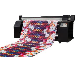 China Multi color Flag digital fabric printer / automatic printing machine factory