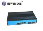 Single fiber 2 fiber 10 100 1000M industrial fiber ethernet switch 4 RJ45 media