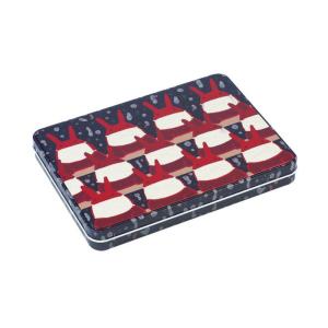China Custom Moisture Proof Metal Square Candy Tin With Tinplate Bottom factory