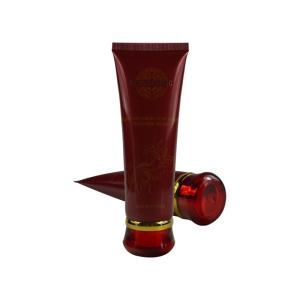 China Custom empty soft cosmetic hand cream packaging squeeze round tube yellow factory