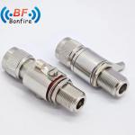 698-3800MHz F Female to Jack Female Coaxial Connector Lightning Protection