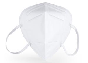 China 4 Ply KN95 Face Mask White Color Protetive For Dust / Virus / Smoke factory