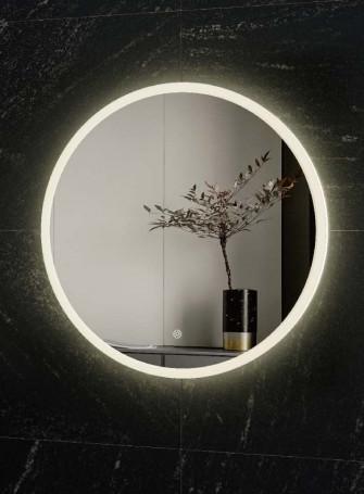 Hidden Frame Electric Bathroom Round Backlit Mirrors 600X600mm 800X800mm